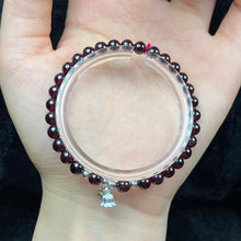 Load image into Gallery viewer, 5mm Garnet Beads Design Bracelets Lucky Energy Healing Gemstone Jewelry Charm