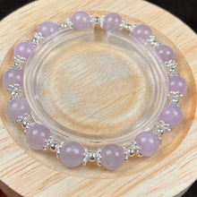 Load image into Gallery viewer, 8mm Kunzite Bracelet Energy Reiki Crystal Healing Yoga Elastic Women Jewelry Accessories