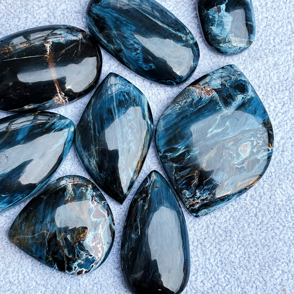 Blue Peterstone Pendant Dream Planet Gemstone Crystal Diy Necklace Fashion Jewelry