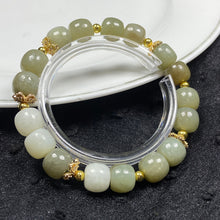 Load image into Gallery viewer, 10mm Green Jade Beaded Bracelet Reiki Crystal Healing Energy Jewelry Gemstone