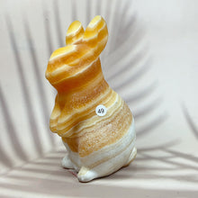 Load image into Gallery viewer, Orange Calcite Cartoon Carving Reiki Crystal Healing Mineral Ornaments Home Decoration