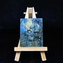 Load image into Gallery viewer, Natural Labradorite Skull Carvings