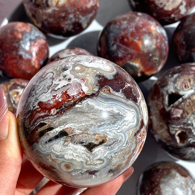 Natural Mexico Agate Sphere
