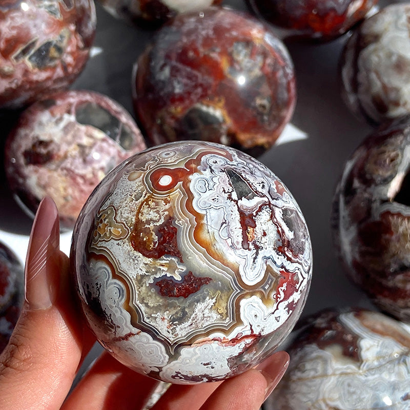 Natural Mexico Agate Sphere
