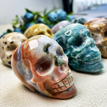 Load image into Gallery viewer, Natural Ocean Jasper Skull