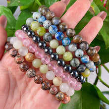 Load image into Gallery viewer, 8MM Different Materials Crystal Bracelets 10$/5PCS