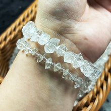 Load image into Gallery viewer, Natural Herkimer diamond raw stone bracelet