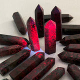 Natural Ruby Kyanite Tower Gemstone Point Home Decoration