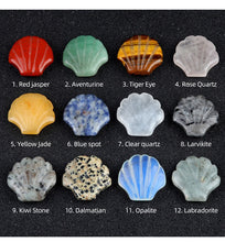 Load image into Gallery viewer, Natural crystal agate 30mm shell Fun card ocean carving kid&#39;s gift Home decoration