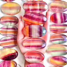 Load image into Gallery viewer, Candy Fluorite Palm Stone