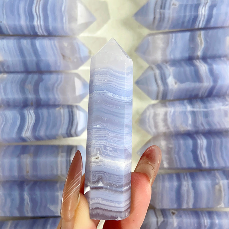 Beautiful Blue Lace Agate Tower / Point
