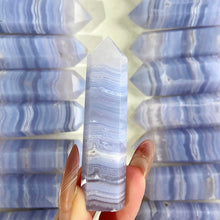 Load image into Gallery viewer, Beautiful Blue Lace Agate Tower / Point