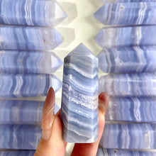 Load image into Gallery viewer, Beautiful Blue Lace Agate Tower / Point