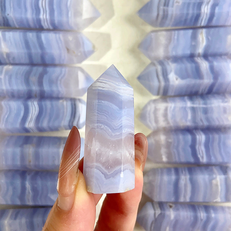 Beautiful Blue Lace Agate Tower / Point