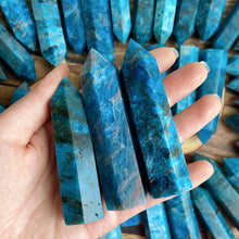 Load image into Gallery viewer, Natural Blue Apatite Tower /Point
