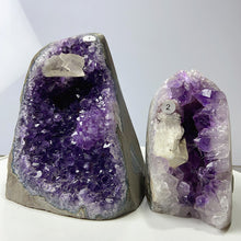 Load image into Gallery viewer, High Quality Amethyst Calcite Decoration Cluster Geode Free Form Ornaments