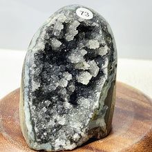 Load image into Gallery viewer, Black Forest Amethyst Cluster Geode Ornament Crystal Druzy Stone Decoration