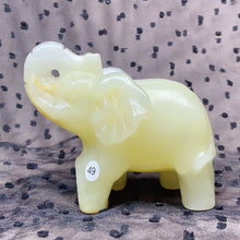 Load image into Gallery viewer, Green Onyx Elephant Hand-Carved Animal Decoration Quartz Statue Healing Stone