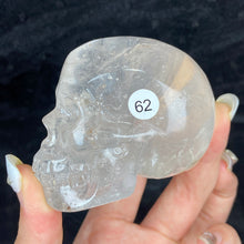 Load image into Gallery viewer, Crystal Skull Statue Clear Quartz Carved Energy Ore Mineral Healing Stone Home Decore