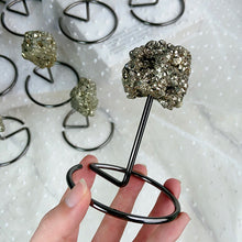 Load image into Gallery viewer, Natural Pyrite Raw Stone With Stand