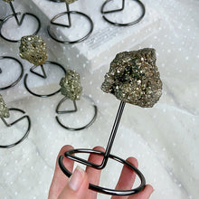 Load image into Gallery viewer, Natural Pyrite Raw Stone With Stand