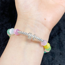Load image into Gallery viewer, 8MM Selenite Colorful Stone Round Bead Strand Bracelets Women Fashion Bangles Jewelry