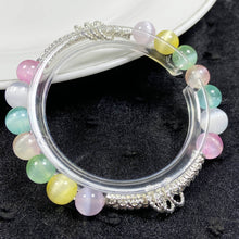 Load image into Gallery viewer, 8MM Selenite Colorful Stone Round Bead Strand Bracelets Women Fashion Bangles Jewelry