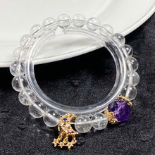 Load image into Gallery viewer, 8MM Clear Quartz Round Bead Bracelet Fashion Crystal Reiki Amethyst Stone Strand Bangles Jewelry