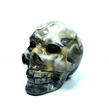 Load image into Gallery viewer, Volcano Agate Skull Reiki Craft Energy Healing Meditation Spiritual Minerals Home Decoration