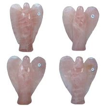 Load image into Gallery viewer, Crystal Angel Statue Hand Carved Rose Quartz Angel Model Healing Quartz Home Decor