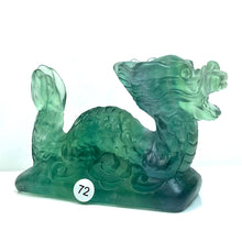 Load image into Gallery viewer, Fluorite Dragon Crystal Animal Carving Clear Quartz Crafts Healing Energy Stone Fashion Home Decoration