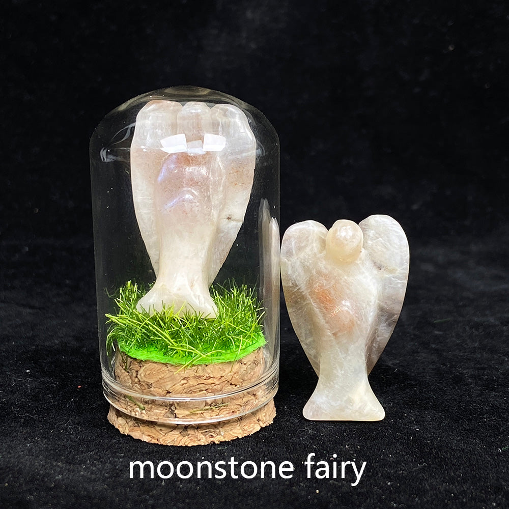 Moonstone & Green Aventurine Angel Collection