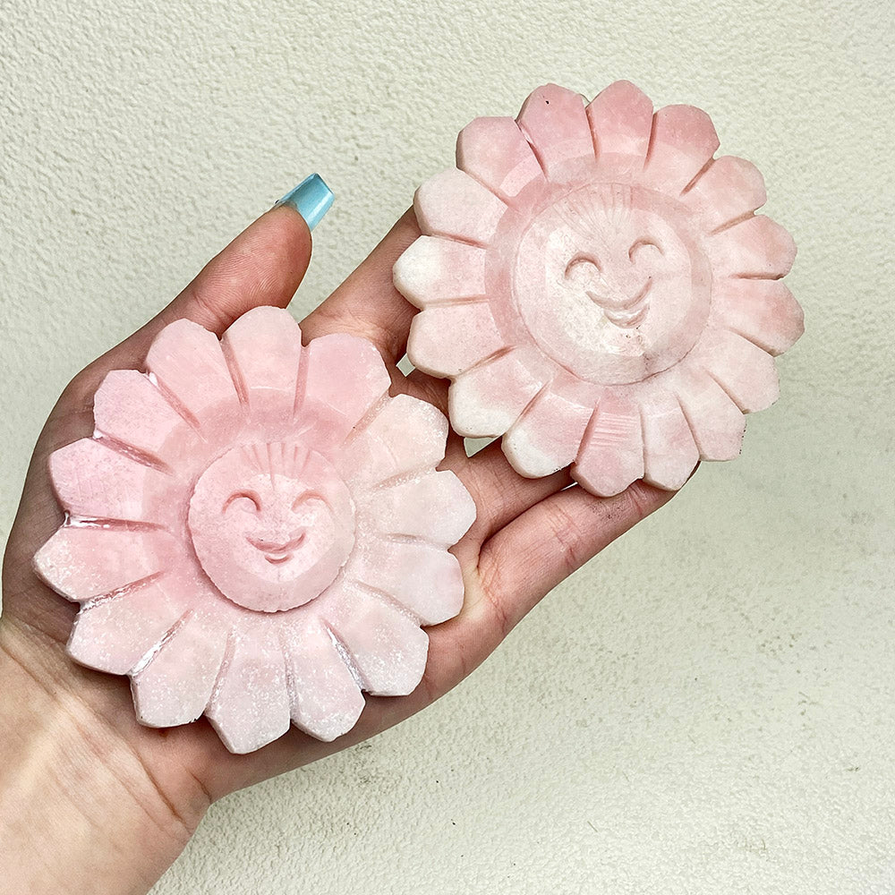 Pink Opal Smile Sun Flower Set
