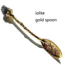 Load image into Gallery viewer, Natural Crystal Raw Stone Inlaid Spoon