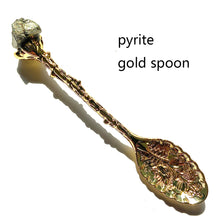 Load image into Gallery viewer, Natural Crystal Raw Stone Inlaid Spoon