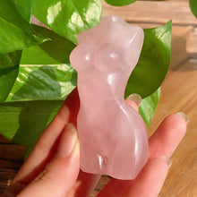 Load image into Gallery viewer, Rose Quartz Lady Body Carvings