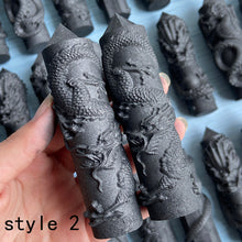 Load image into Gallery viewer, Shungite Tower With Different Styles Dragon Carving
