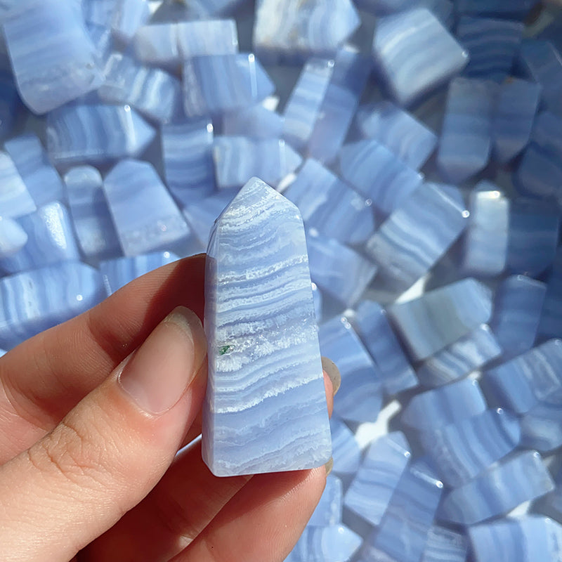Blue Lace Agate Tower /Point