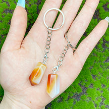 Load image into Gallery viewer, Different Styles Crystal Keychain (Red Jasper &amp; Obsidian &amp; Carnelian)