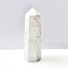 Load image into Gallery viewer, Crystal Howlite Tower Point Painting Gemstones Energy Ore Reiki Home Decorations