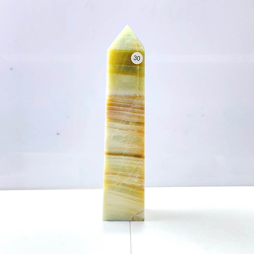 Caribbean Calcite Tower Crystal Energy Point Blue Quartz Healing Stone For Decoration