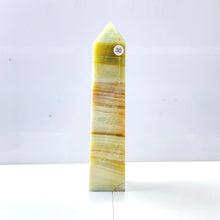Load image into Gallery viewer, Caribbean Calcite Tower Crystal Energy Point Blue Quartz Healing Stone For Decoration