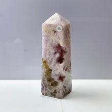 Load image into Gallery viewer, Pink Amethyst Agate Flower Tower Stone Druzy Quartz Room Decoration