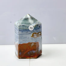 Load image into Gallery viewer, Ocean Jasper Tower Spiritual Reiki Healing Mineral Stone Home Decoration