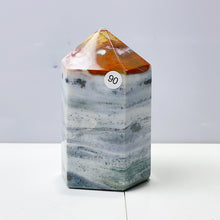 Load image into Gallery viewer, Ocean Jasper Tower Spiritual Reiki Healing Mineral Stone Home Decoration