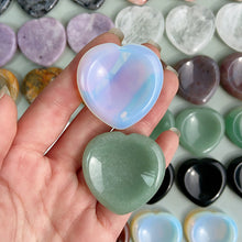 Load image into Gallery viewer, Different Mmaterials Worry Stone Heart Shapes