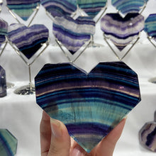Load image into Gallery viewer, Natural Fluorite Heart Shapes