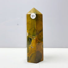Load image into Gallery viewer, Yellow Ocean Jasper Tower Reiki Crystal Healing Stones Feng shui Stone Home Decorations