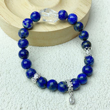 Load image into Gallery viewer, 8mm Lapis Lazuli With Irregular Clear Quartz Beads Blue Crystal Bracelet For Women Fashion Jewelry