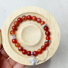 Load image into Gallery viewer, 8mm Carnelian Stone Bracelet Reiki Crystal Healing Quartz Red Agate For Women Fashion Jewelry